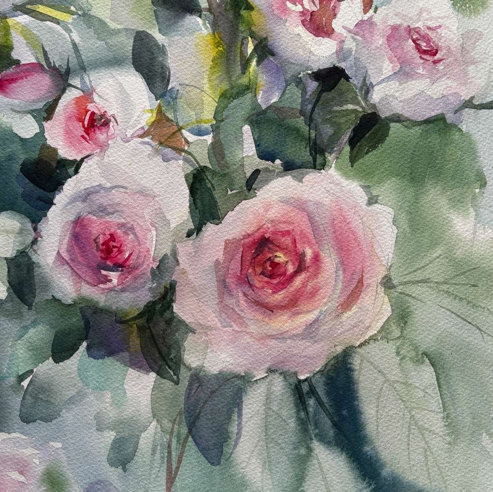 rain roses print close up "Rain Roses" - Image 3