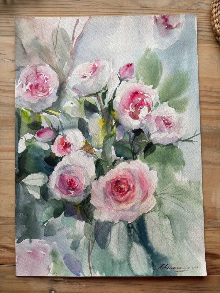 rain roses print front "Rain Roses" - Image 2