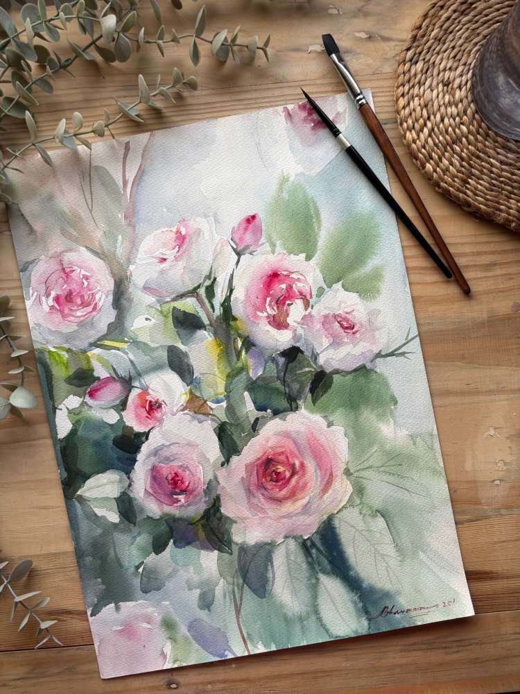 rain roses print "Rain Roses"