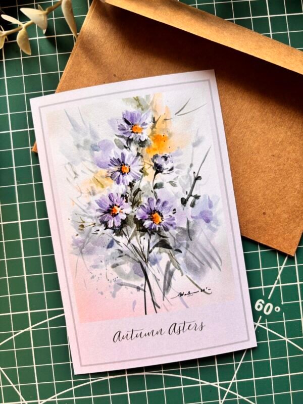 bunch of purple aster flowers