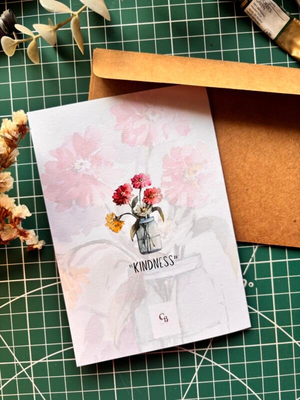 back of kindness greeting card